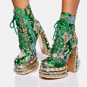 Azalea Wang IVY RICHIE RICH CHUNKY ANKLE BOOTS